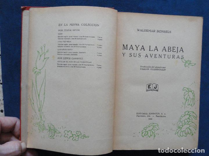 Libros antiguos: MAYA LA ABEJA, por Waldemar Bonsels. 1935 - Foto 3 - 111825023