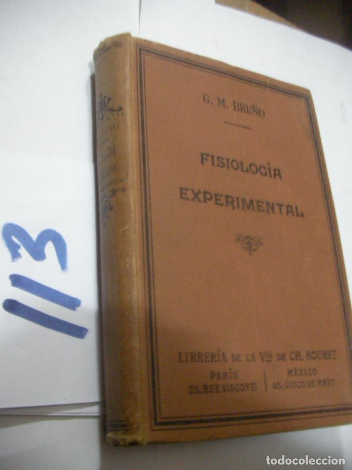 Libros antiguos: ANTIGUO LIBRO FISIOLOGIA EXPERIMENTAL - Foto 1