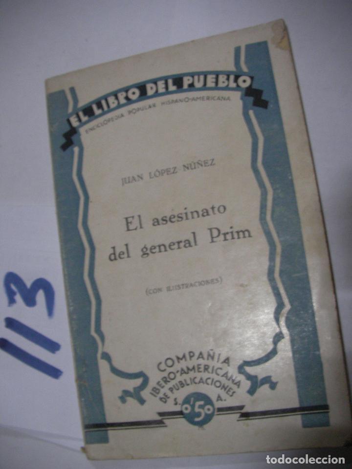 Libros antiguos: EL ASESINATO DEL GENERAL PRIM - Foto 1