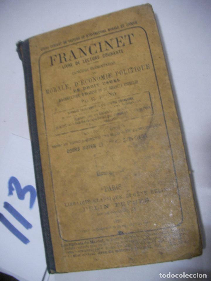 Libros antiguos: ANTIGUO LIBRO - FRANCINET - Foto 1