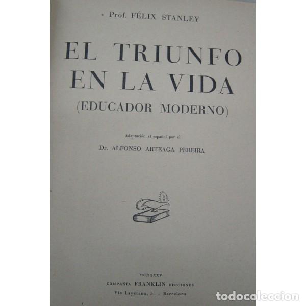 Libros antiguos: EL TRIUNFO EN LA VIDA - Foto 2