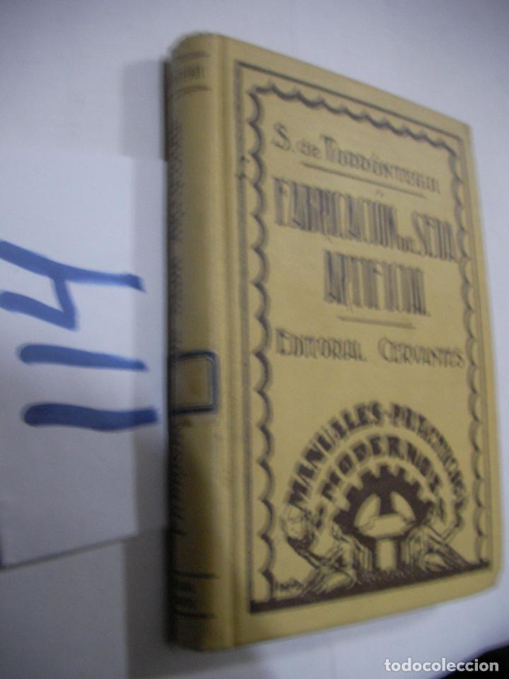 Libros antiguos: ANTIGUO LIBRO - FABRICACION DE SEDA ARTIFICIAL - Foto 1
