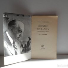 Libros antiguos: GREGORIO MARAÑON CUENTA SU VIDA - MARINO GOMEZ SANTOS - AGUILAR - 1961. Lote 113574475
