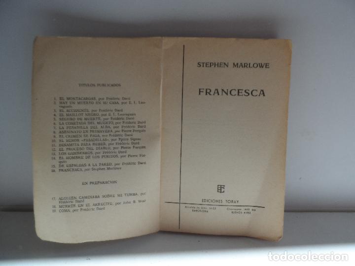 Libros antiguos: FRANCESCA  STEPHEN MARLOWE - Foto 1