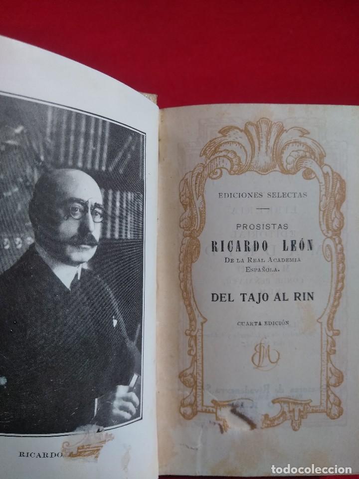 Libros antiguos: DEL TAJO AL RIN RICARDO LEON - Foto 1