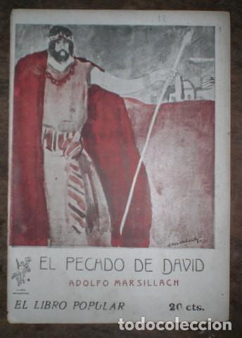 Libros antiguos: MARSILLACH, Adolfo: EL PECADO DE DAVID. 1914 - Foto 1