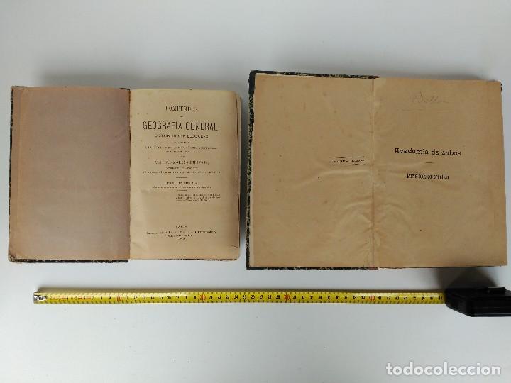 Libros antiguos: Compendio geograf&iacute;a general 1905 y Academia de cabos - Foto 1
