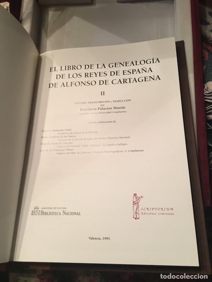 Libros antiguos: El libro de la Genealogia de los Reyes de Espa&ntilde;a - Foto 7