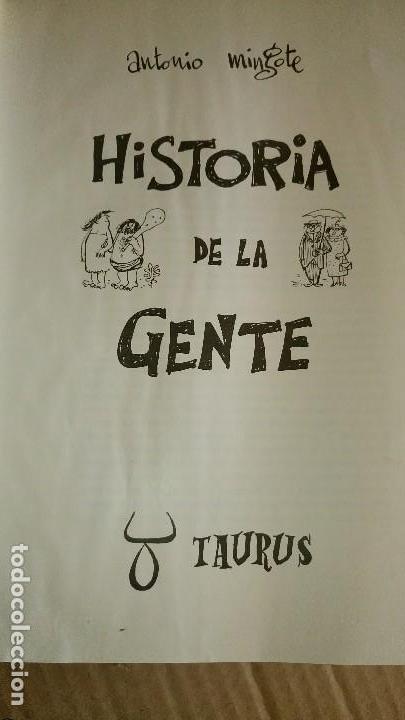 Libros antiguos: HISTORIA DE LA GENTE TAURUS MINGOTE - Foto 1