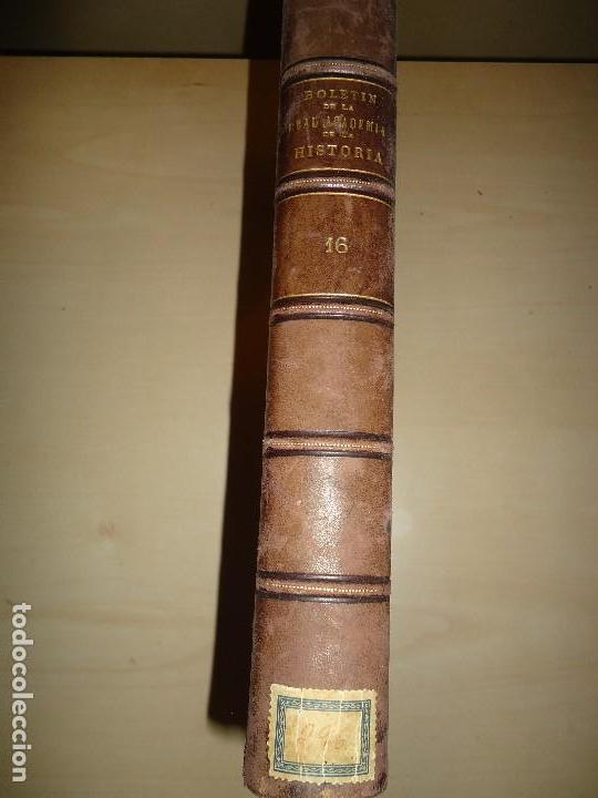 Livros antigos: EPIGRAF&Iacute;A, &Aacute;RABES, JUD&Iacute;OS, ... BRAH Tomo XVI 1890 MUY INTERESANTE (VER &Iacute;NDICE)
