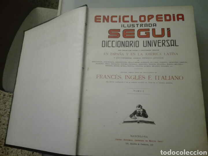 Libros antiguos: ENCICLOPEDIA ILUSTRADA SEGUI - Foto 1