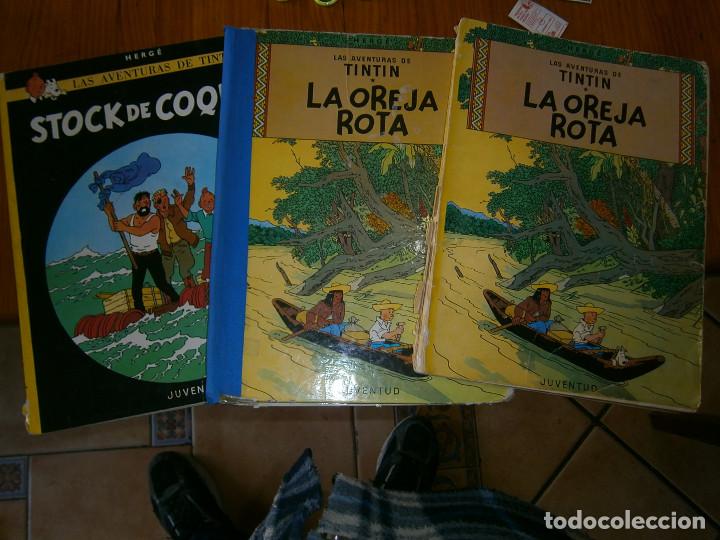 Libros antiguos: COLECCION DE TINTIN,,,,, EN MAL ESTADO - Foto 1
