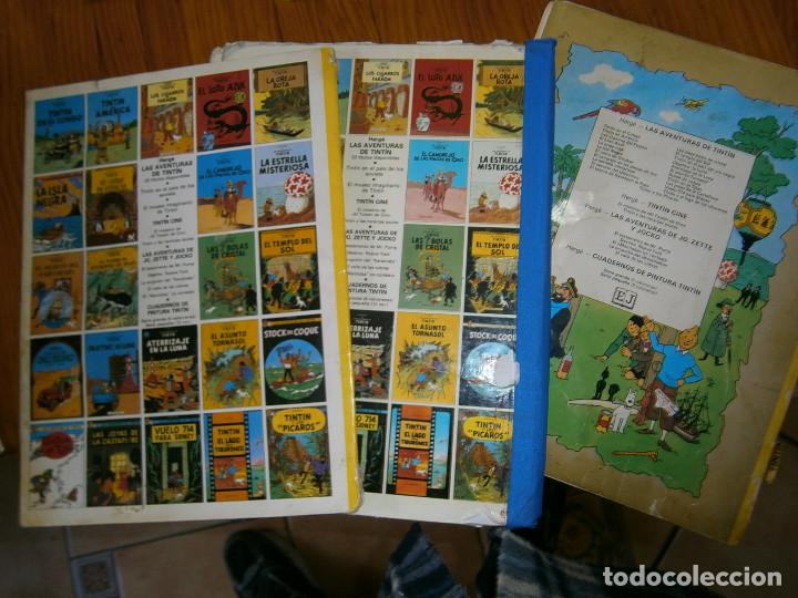 Libros antiguos: COLECCION DE TINTIN,,,,, EN MAL ESTADO - Foto 2