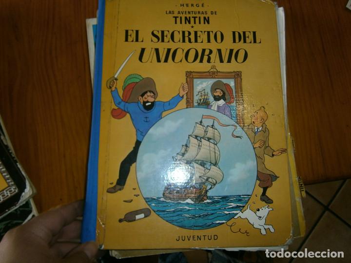 Libros antiguos: COLECCION DE TINTIN,,,,, EN MAL ESTADO - Foto 3