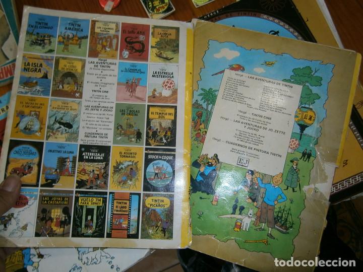 Libros antiguos: COLECCION DE TINTIN,,,,, EN MAL ESTADO - Foto 6