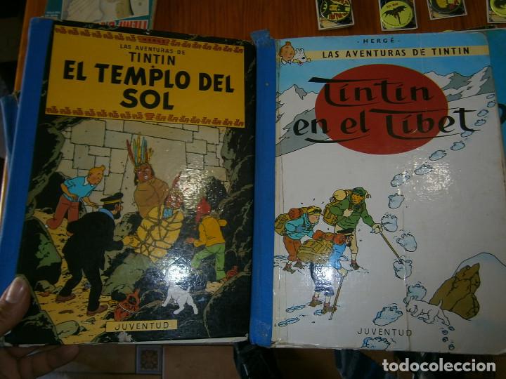 Libros antiguos: COLECCION DE TINTIN,,,,, EN MAL ESTADO - Foto 7