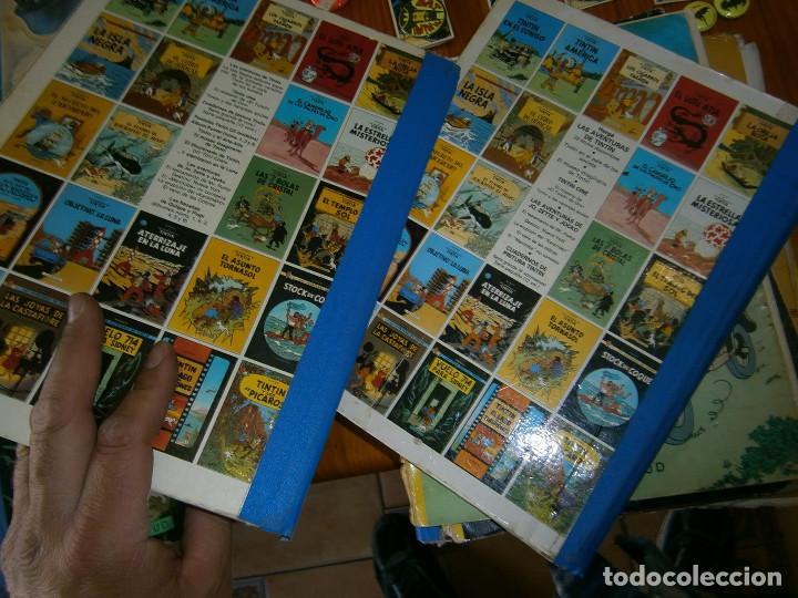 Libros antiguos: COLECCION DE TINTIN,,,,, EN MAL ESTADO - Foto 8