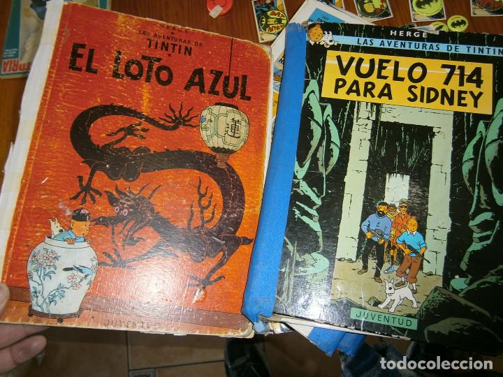 Libros antiguos: COLECCION DE TINTIN,,,,, EN MAL ESTADO - Foto 9