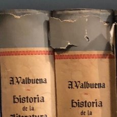 Libros antiguos: HISTORIA DE LA LITERATURA ESPAÑOLA-VALBUENA-2 TOMOS(40€). Lote 115522271
