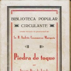 Libros antiguos: PIEDRA DE TOQUE, POR VICENTE DÍEZ DE TEJADA. AÑO ¿1925? (12.2)