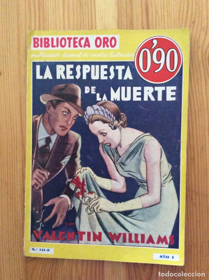 Libros antiguos: La respuesta de la muerte biblioteca oro 1934
