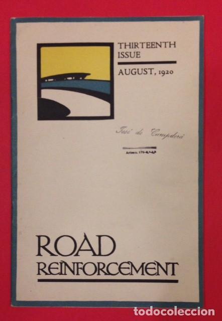 Libros antiguos: ROAD REINFORCEMENT, CARRETERAS 1920 - Foto 1