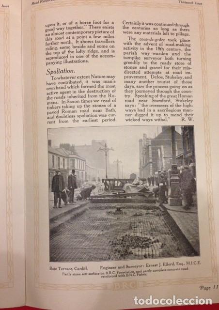 Libros antiguos: ROAD REINFORCEMENT, CARRETERAS 1920 - Foto 3