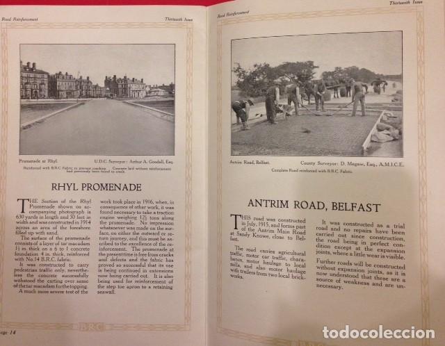 Libros antiguos: ROAD REINFORCEMENT, CARRETERAS 1920 - Foto 4