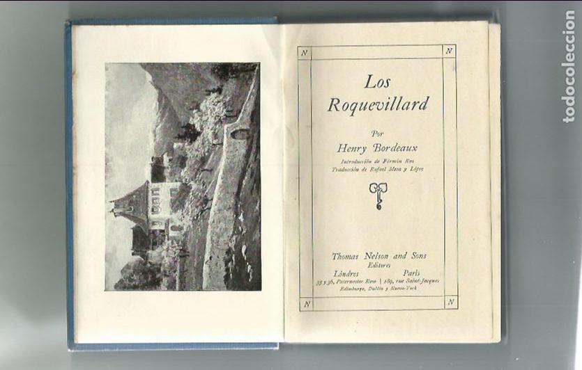 Libros antiguos: Los Roquevillard - Henry Bordeaux - Foto 1