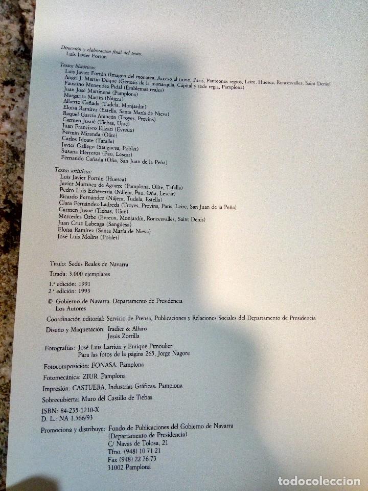 Libros antiguos: Sedes Reales de Navarra. - Foto 2