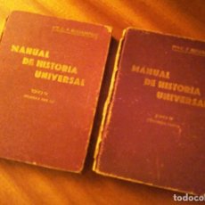 Libros antiguos: MANUALES HISTORIA UNIVERSAL TOMO IV 1ª Y 2ª PARTE C.P BUSTAMANTE 1.931. Lote 116827499