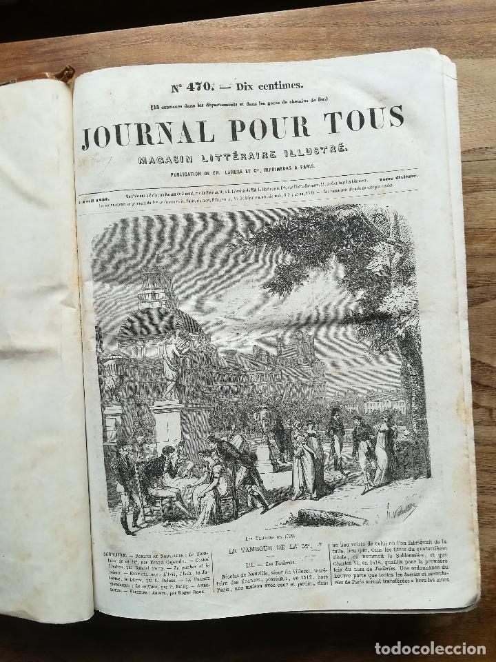 Libri antichi: Journal pour Tous. Magasin Litt&eacute;raire Illustr&eacute;. Tome X, N&ordm; 470 (2/4/1862) a 521 (27/09/1862)