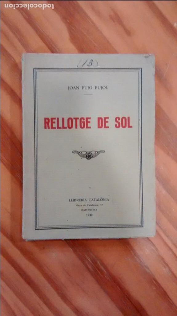 Libros antiguos: Rellotge de sol. Joan Puig Pujol - Foto 1