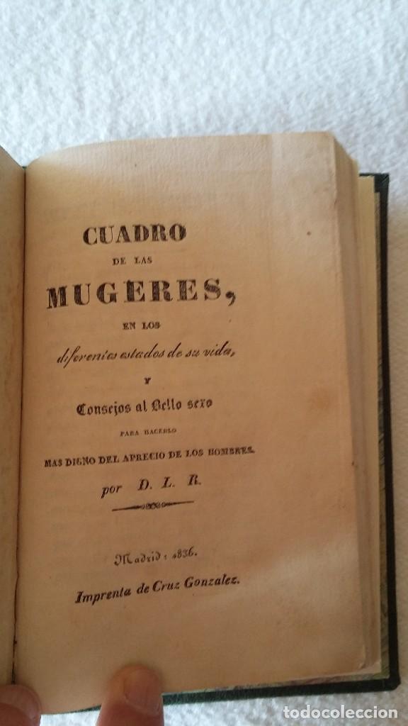Livres anciens: CUADRO DE LAS MUGERES EN LOS DIFERENTES ESTADOS DE SU VIDA. DLR. IMPRENTA CRUZ GONZ&Aacute;LEZ. MADRID 1836