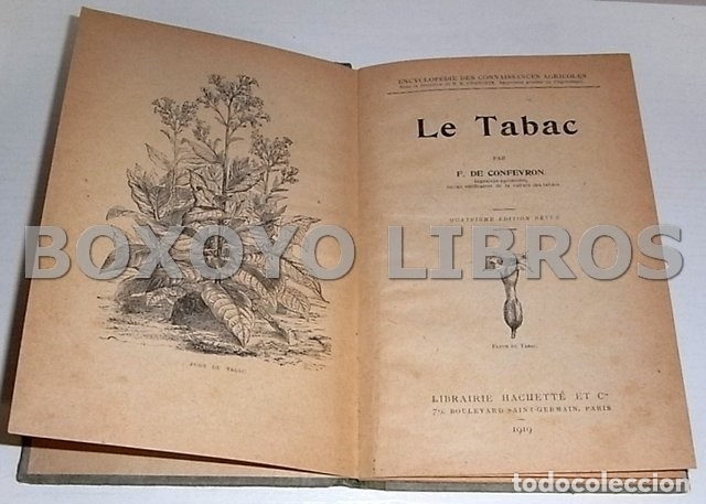Libros antiguos: COFEVRON, F. de. Le Tabac - Foto 2