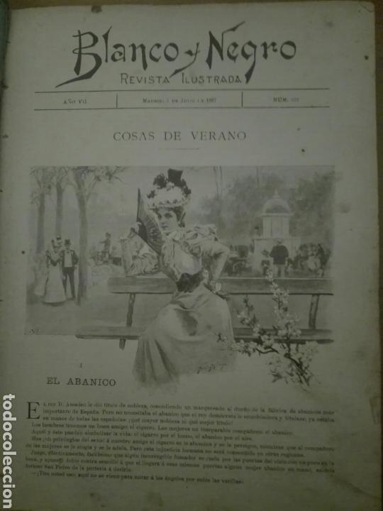 Libros antiguos: ALMANAQUE ILUSTRADA BLANCO Y NEGRO SEGUNDO SEMESTRE 1897 - Foto 2