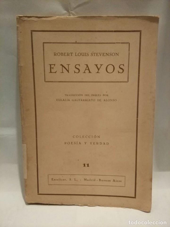 Libros antiguos: ENSAYOS - ROBERT LOUIS STEVENSON - 1943 - Foto 1