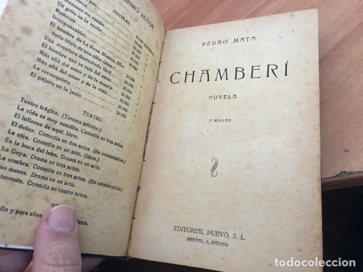 Libros antiguos: CHAMBERI (PEDRO MATA) (LB34) - Foto 3