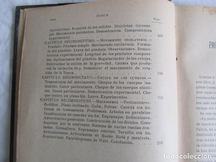 Libros antiguos: Elementos de Mec&aacute;nica 1901 E. Lozano y Ponce de Le&oacute;n, 3&ordf; Edici&oacute;n - Foto 10