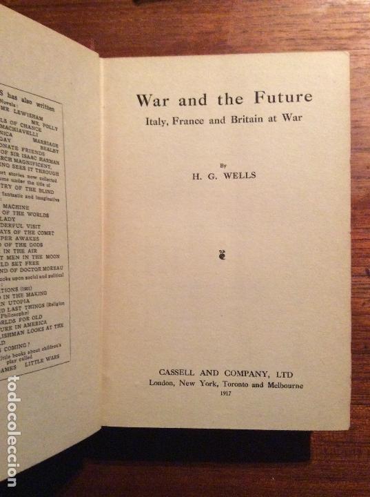 Old books: WAR AND THE FUTURE. Italy, France and Britain at war