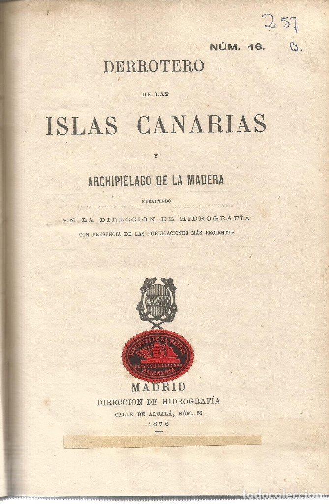 Libros antiguos: Derrotero de las Islas Canarias y archipi&eacute;lago de la madera - Foto 2