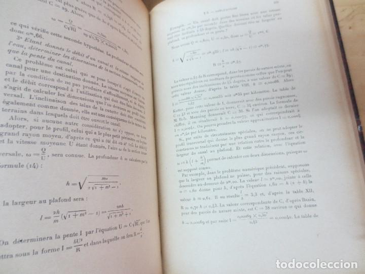 Libros antiguos: HYDRAULIQUE A. FLAMANT EDIT LIBRAIRIE POLYTECHNIQUE CH. B&Eacute;RANGER A&Ntilde;O 1900 - Foto 4