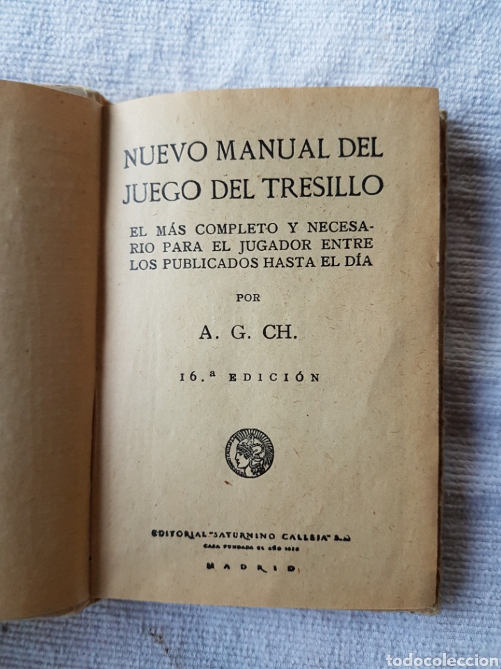 Libros antiguos: Juego del tresillo calleja - Foto 2