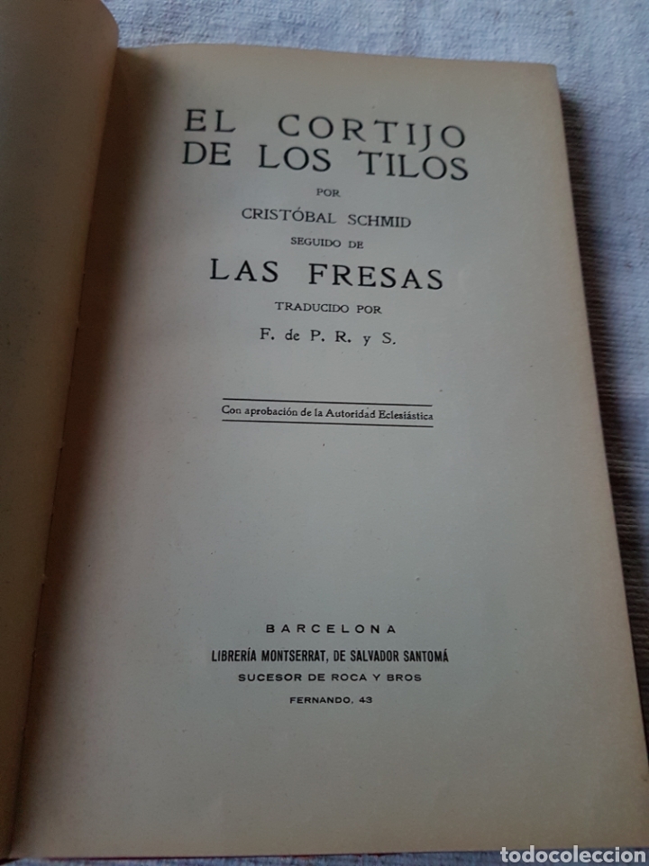 Libros antiguos: Antiguo libro el cortijo de los Tilos - Foto 3