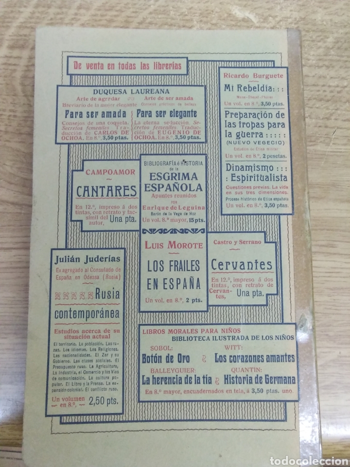 Libros antiguos: EL MODENISMO E. G&Oacute;MEZ CARRILLO - Foto 2