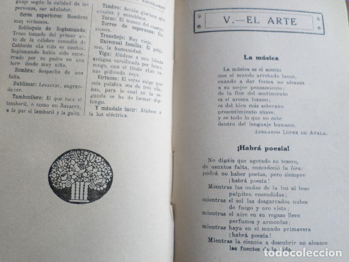 Libros antiguos: LIBRO DE ESCUELA  RECITACIONES ESCOLARES 1921 - Foto 2