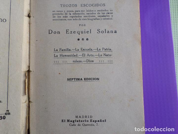 Libros antiguos: LIBRO DE ESCUELA  RECITACIONES ESCOLARES 1921 - Foto 8