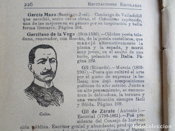 Libros antiguos: LIBRO DE ESCUELA  RECITACIONES ESCOLARES 1921 - Foto 13