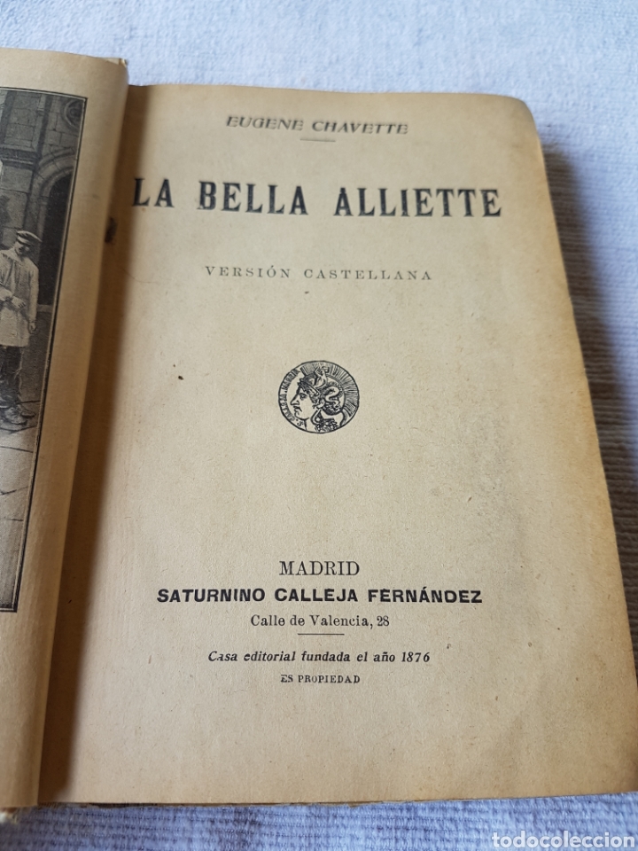 Libros antiguos: La bella alliette Calleja - Foto 3