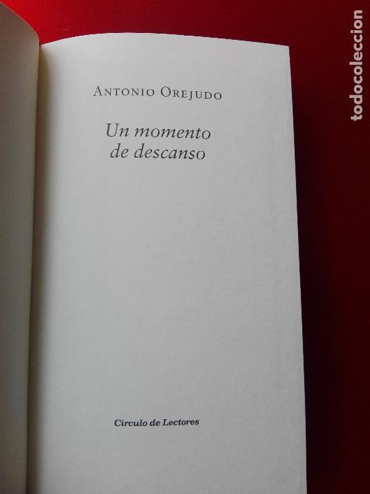 Libros antiguos: Libro-un momento de descanso-antonio orejudo - Foto 5